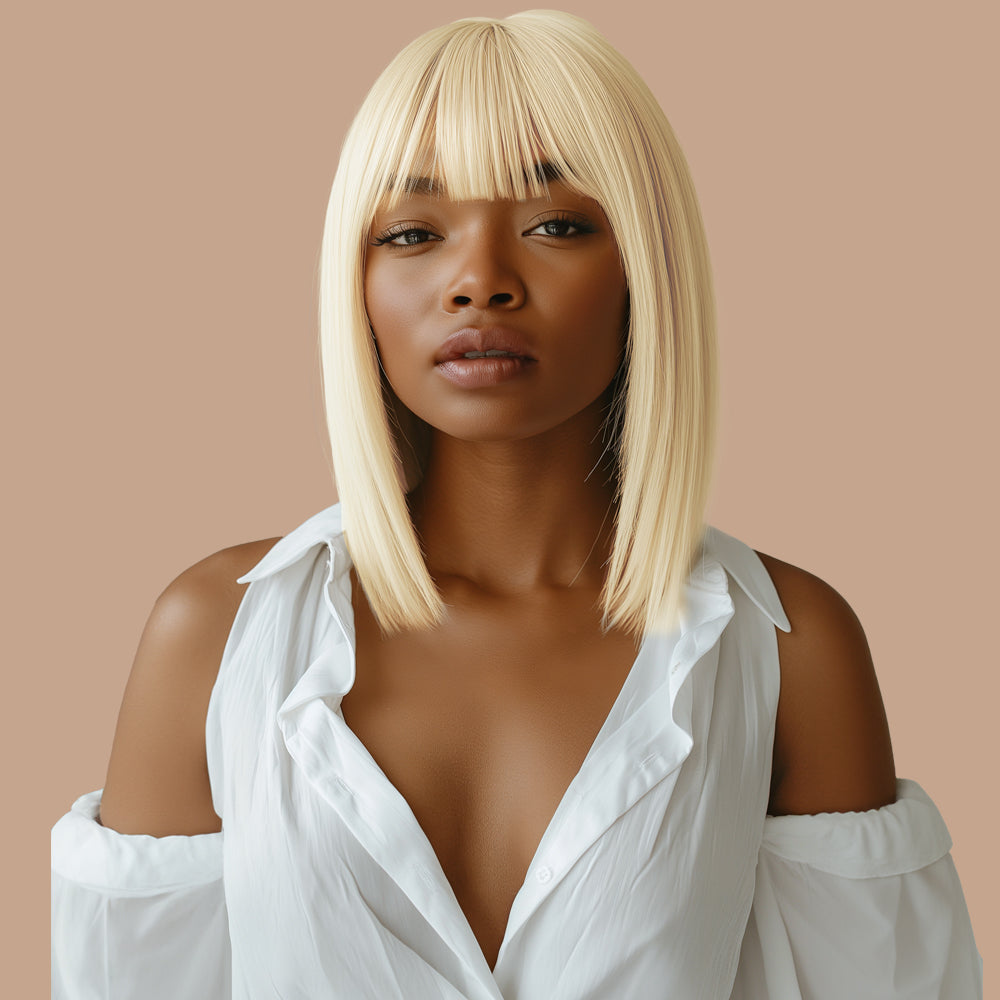 Straight 613 Bob Bang Wig 100% Human Hair