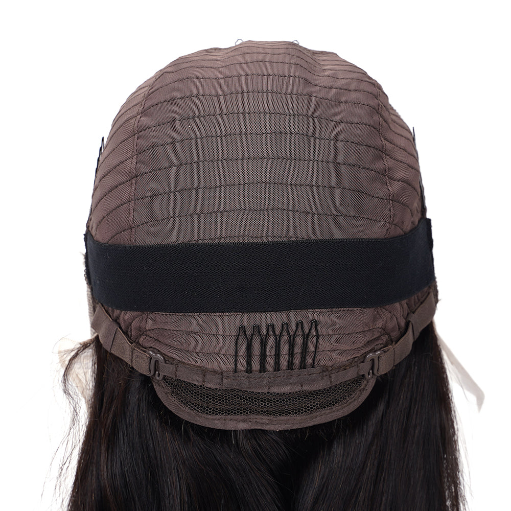 Straight Transparent Full Frontal Bob Wig 100% Human Hair