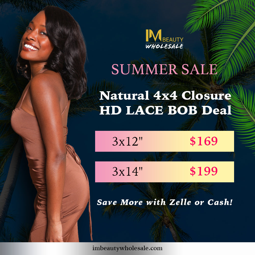 Natural 4x4 Closure HD Lace Bob Deal