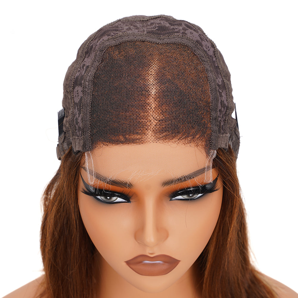 Straight Highlighted Piano Bob Wig HD Lace Closure 4*4 100% Human Hair