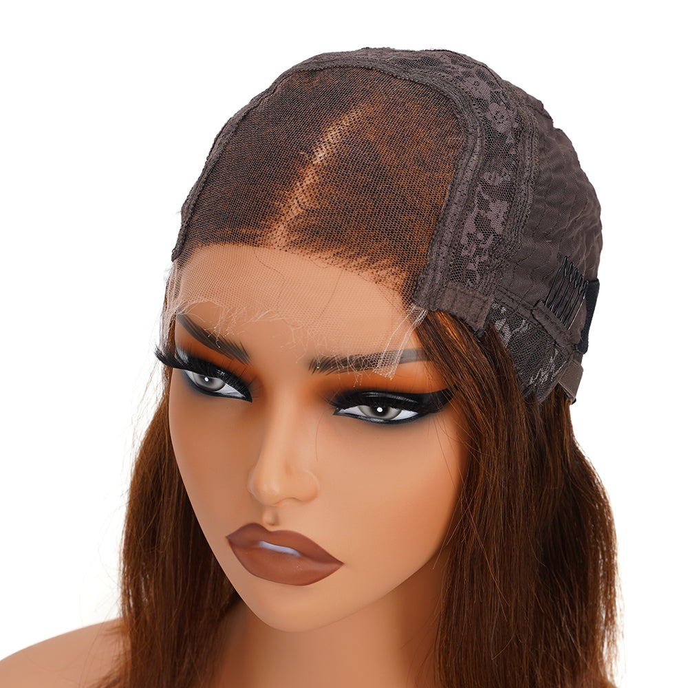 Straight Highlighted Piano Bob Wig HD Lace Closure 4*4 100% Human Hair