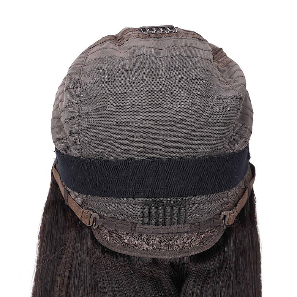 Straight Natural Black Wig HD Lace Closure 5*5 100% Human Hair