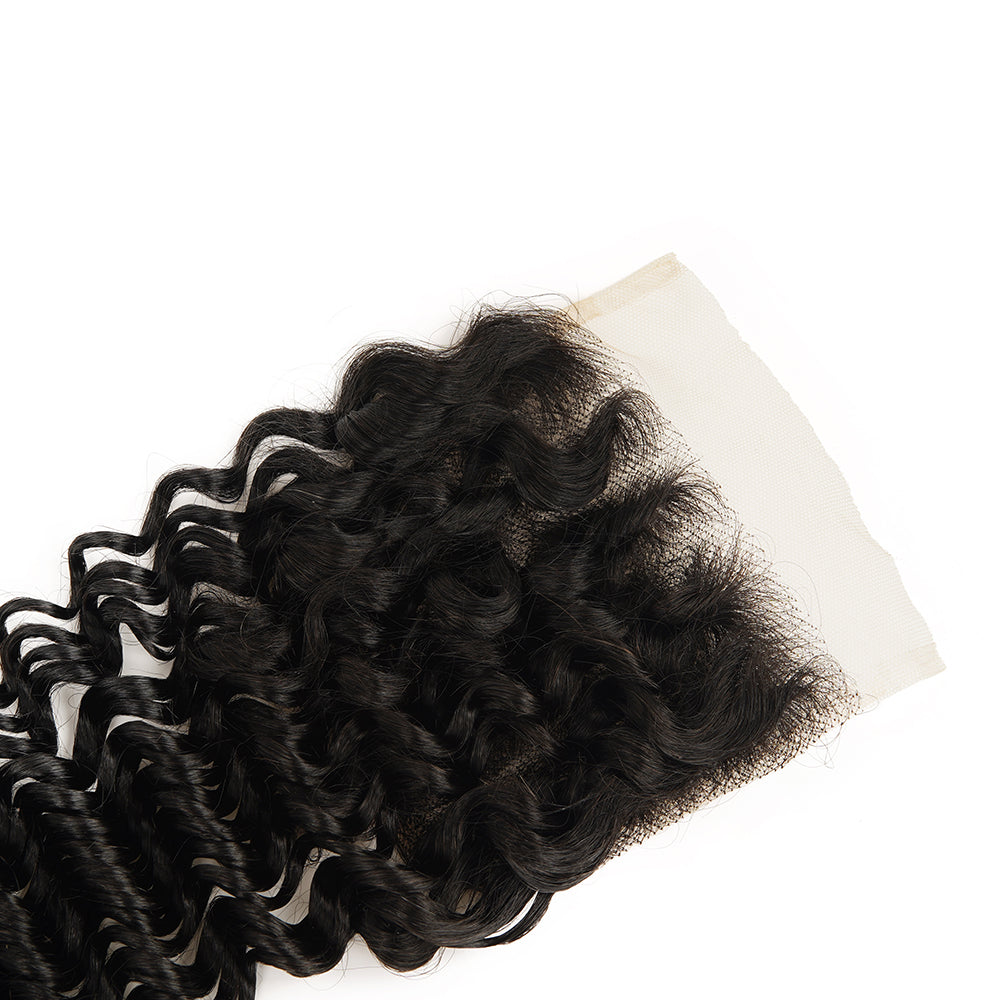 Deep Wave Natural Black 5*5 HD Closure, 100% Human Hair