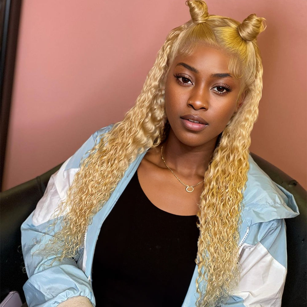 Deep Wave 613 13*4 Transparent Frontal, 100% Human Hair