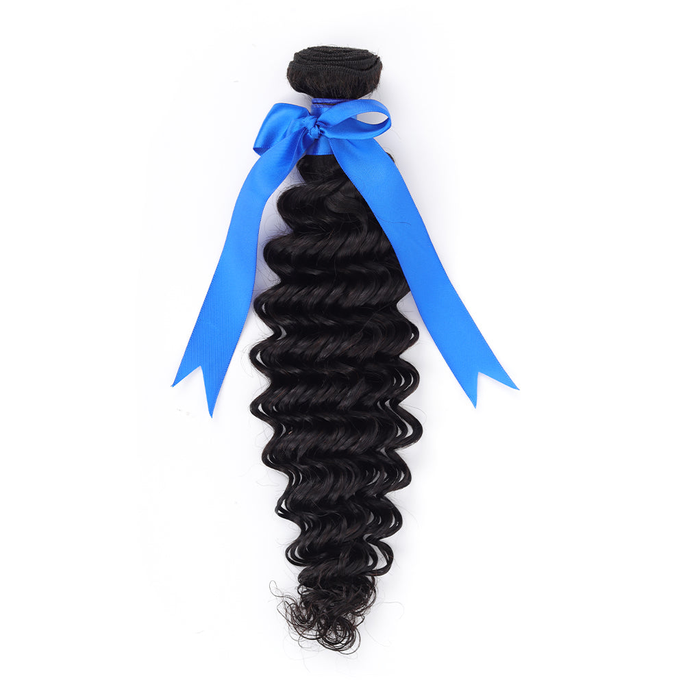 Premium Grade Indian Virgin Hair Bundles Deep Wave