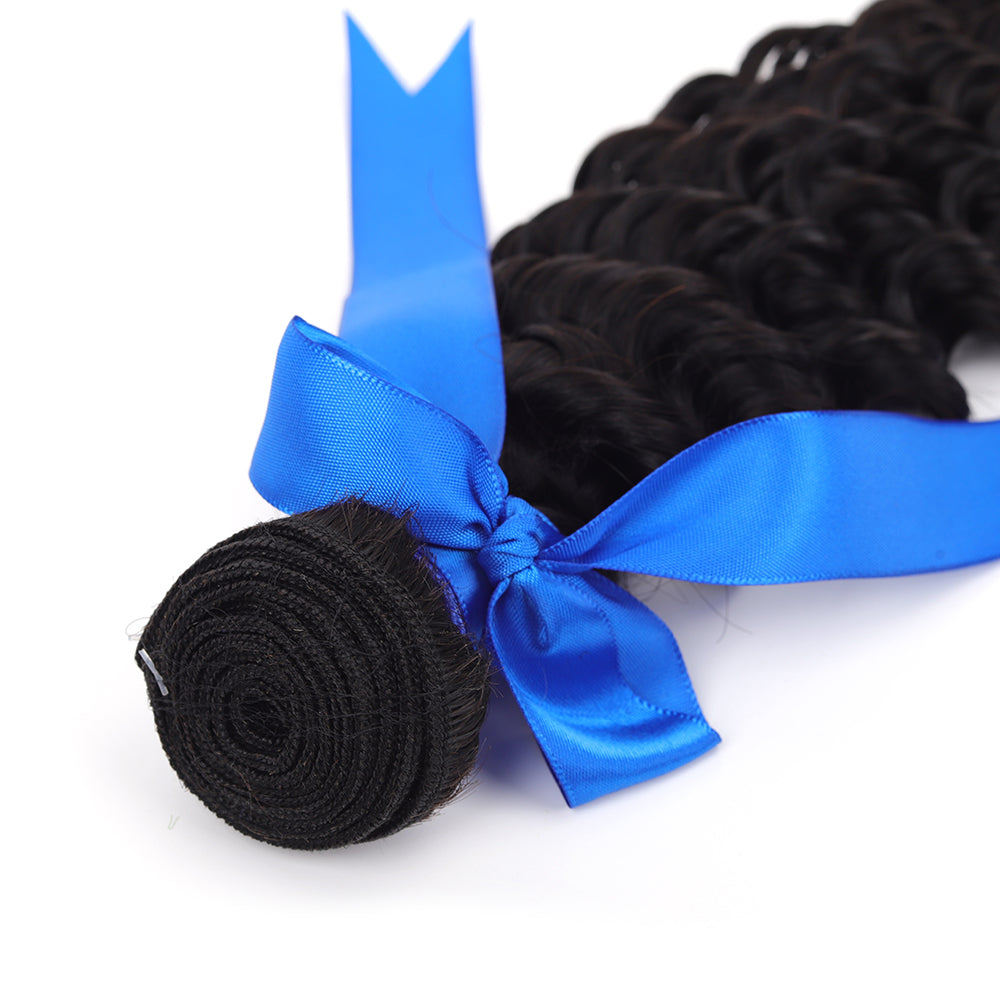 Premium Grade Indian Virgin Hair Bundles Deep Wave