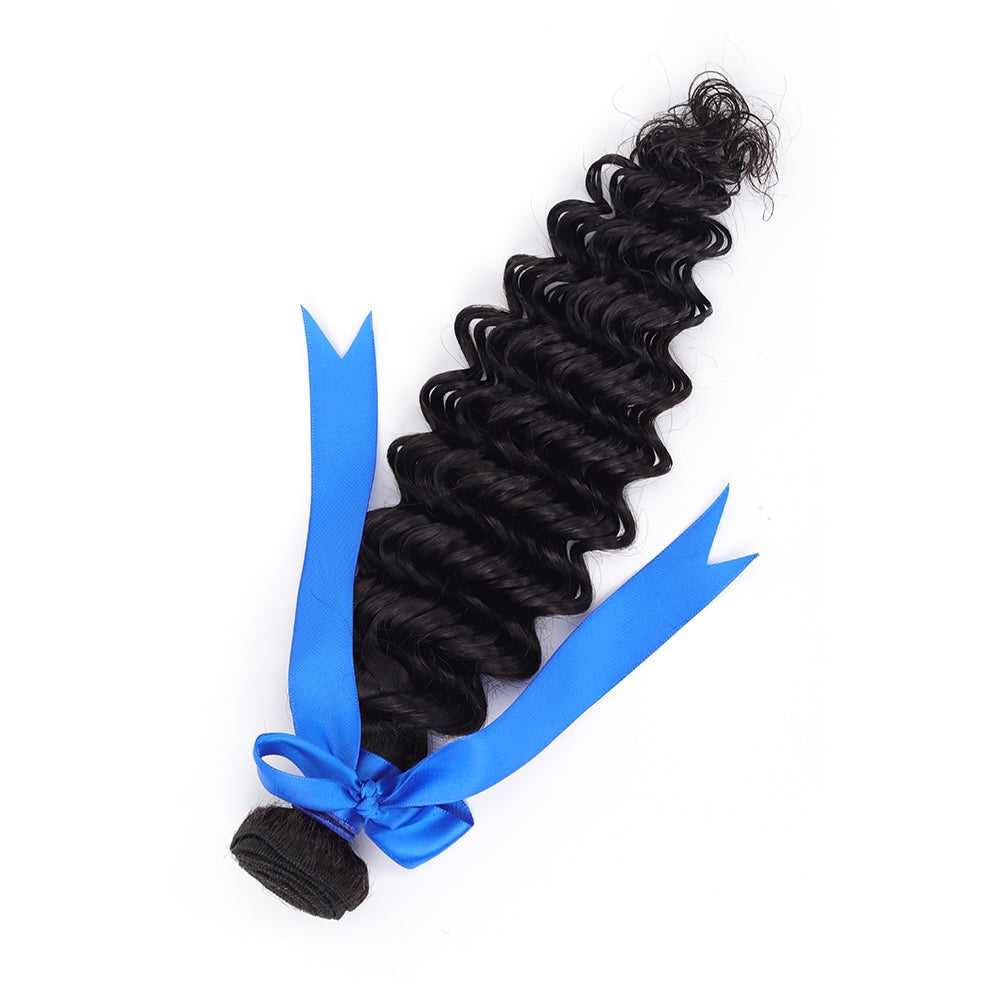 Premium Grade Indian Virgin Hair Bundles Deep Wave