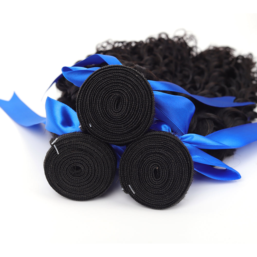 Premium Grade Indian Virgin Hair Bundles Deep Wave