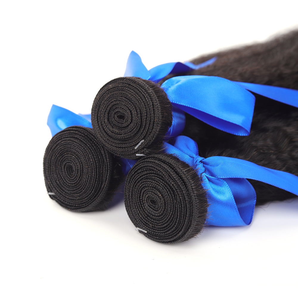 Premium Grade Indian Virgin Hair Bundles Kinky Straight
