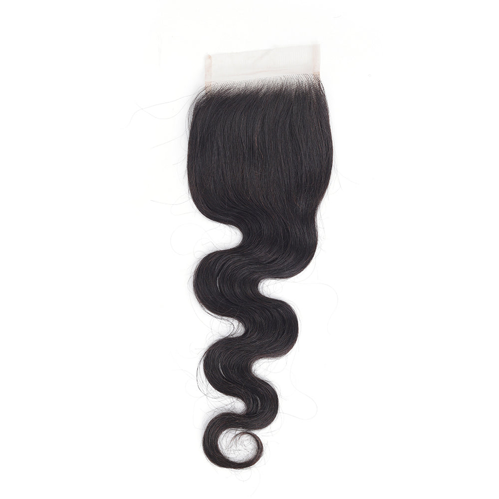 Body Wave 4*4 Transparent Closure, 100% Human Hair