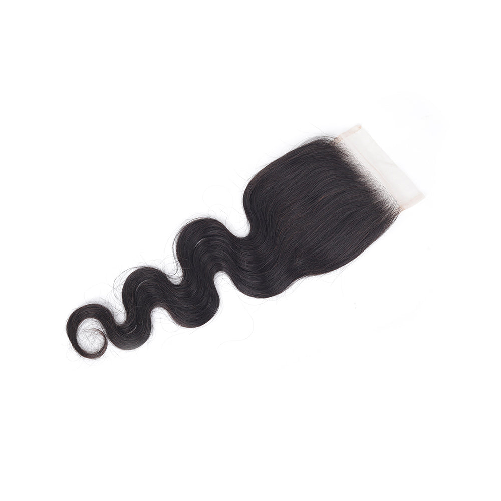 Body Wave 4*4 Transparent Closure, 100% Human Hair