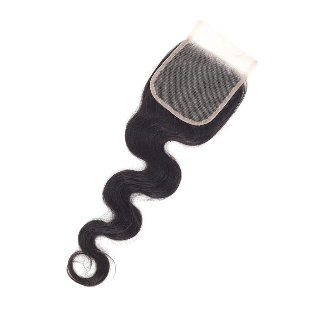 Body Wave 4*4 Transparent Closure, 100% Human Hair