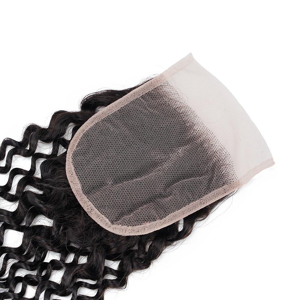 Kinky Curly 4*4 Transparent Closure, 100% Human Hair