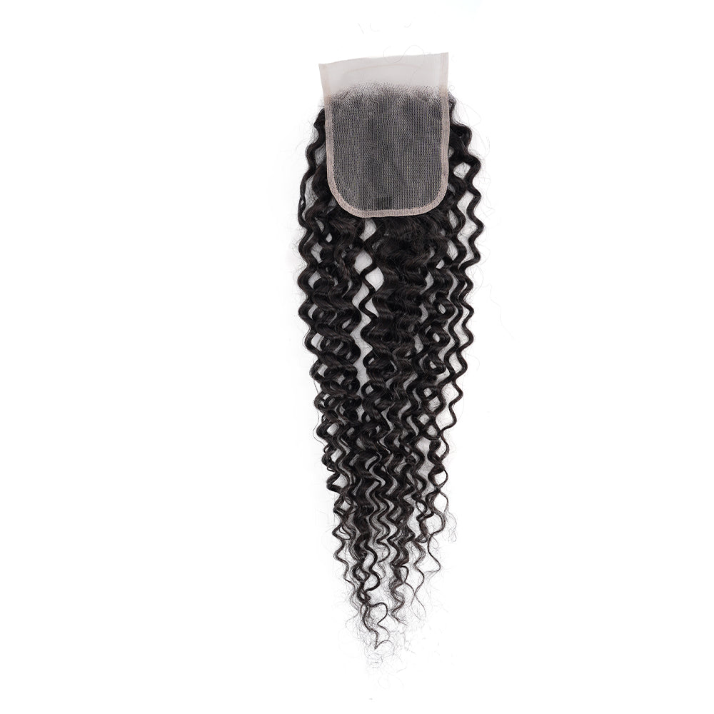 Water Wave 4*4 Transparent Closure, 100% Human Hair