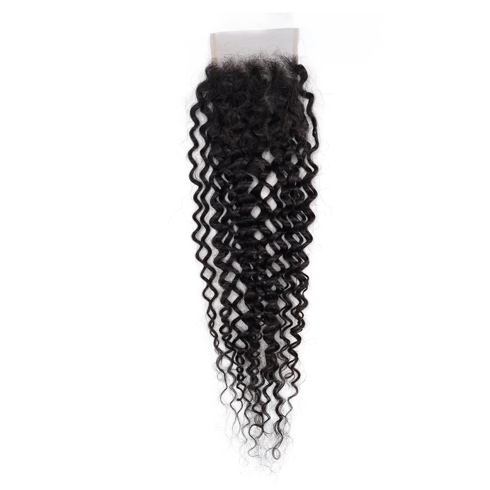 Water Wave 4*4 Transparent Closure, 100% Human Hair