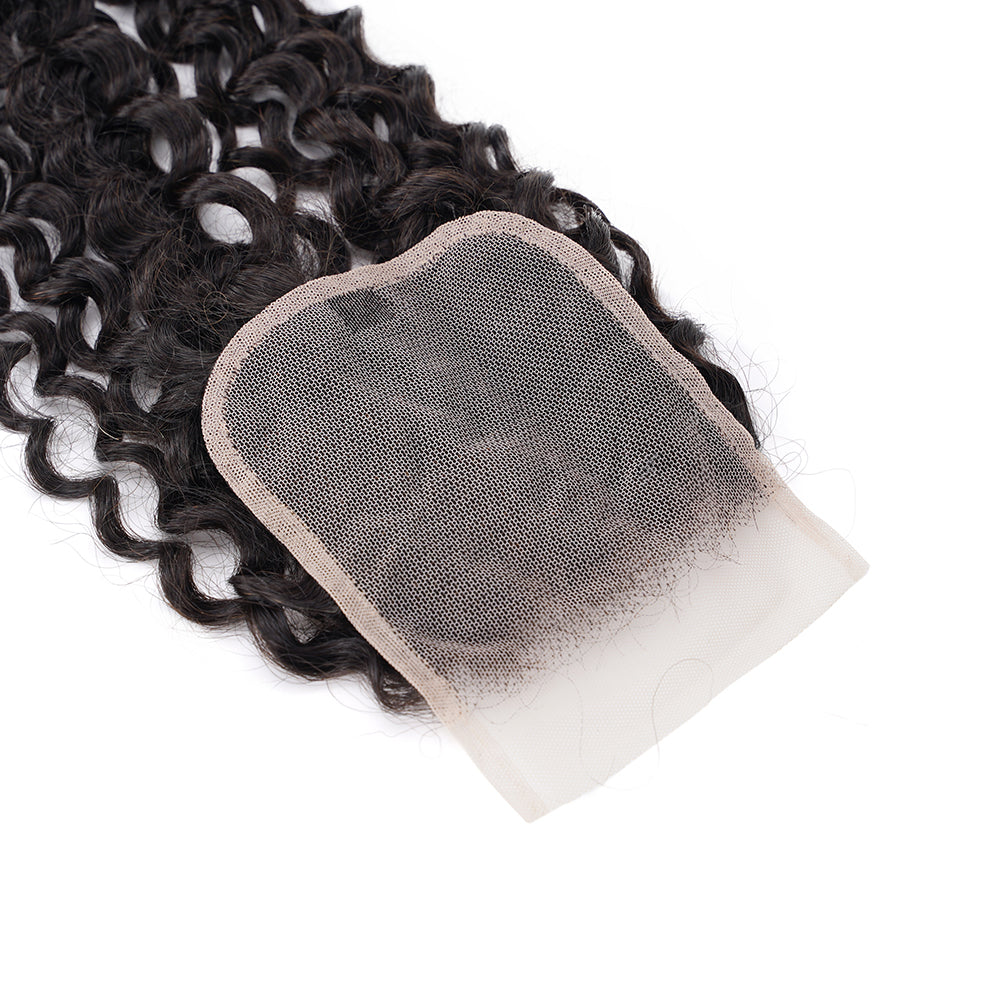 Water Wave 4*4 Transparent Closure, 100% Human Hair