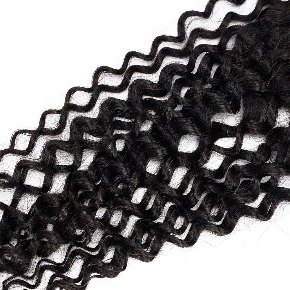 Water Wave 4*4 Transparent Closure, 100% Human Hair