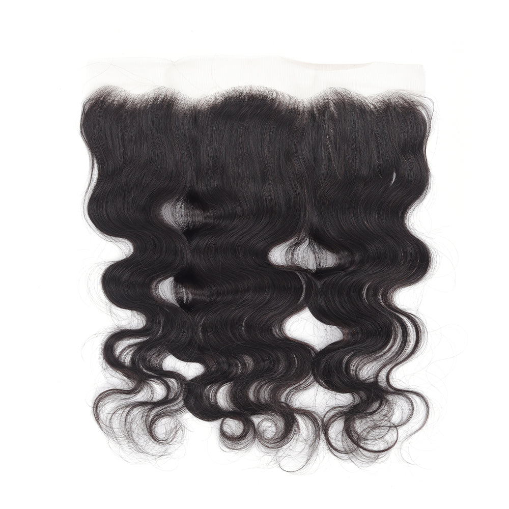 Body Wave Natural Black 13*4 Transparent Frontal, 100% Human Hair