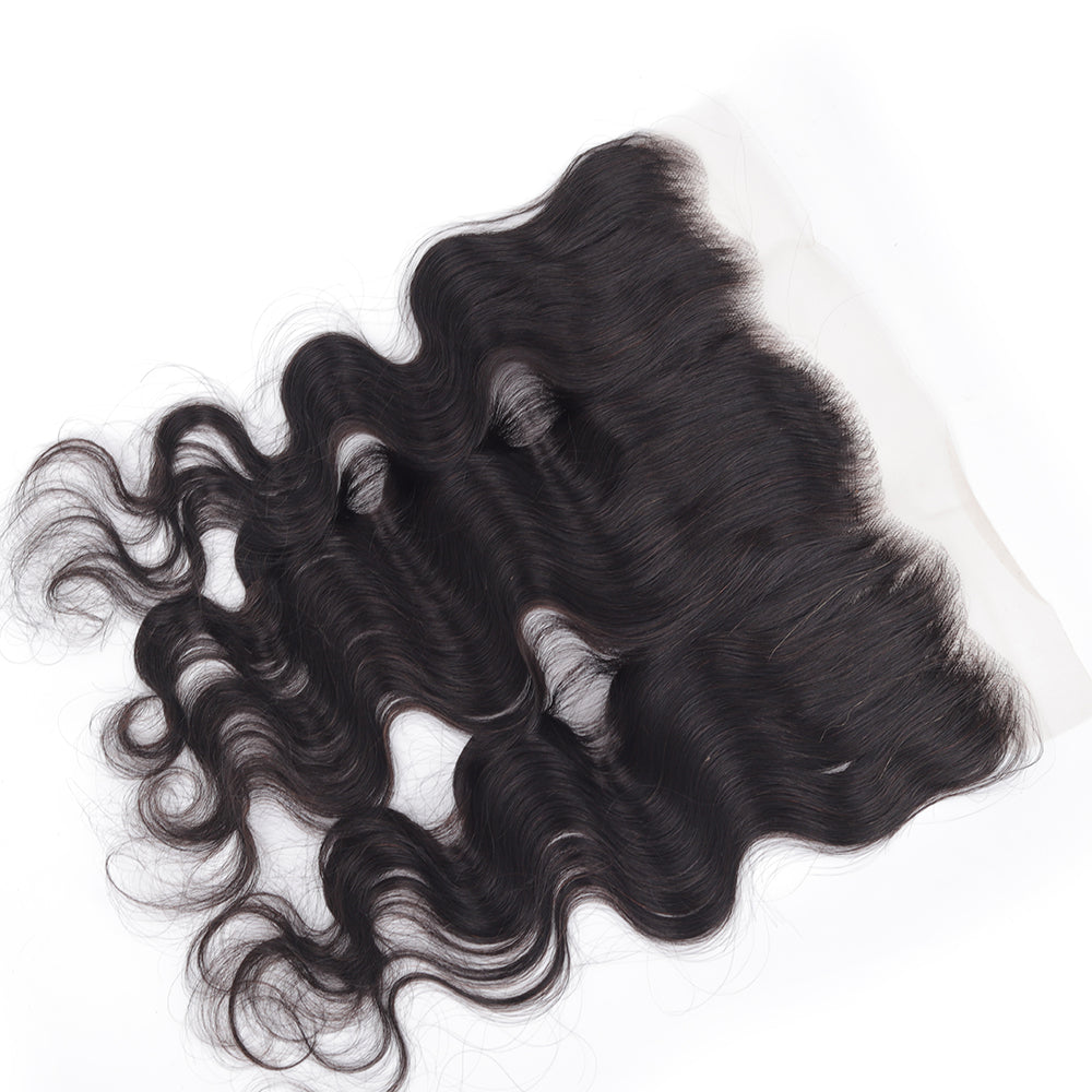 Body Wave Natural Black 13*4 Transparent Frontal, 100% Human Hair