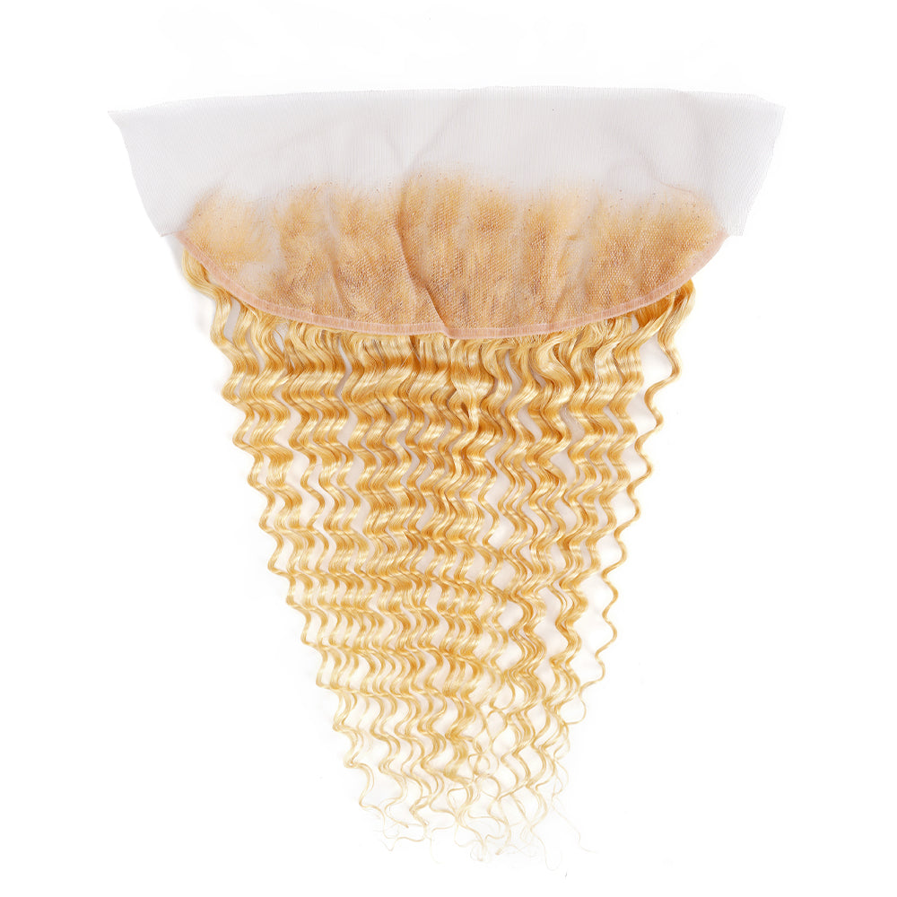 Deep Wave 613 13*4 Transparent Frontal, 100% Human Hair
