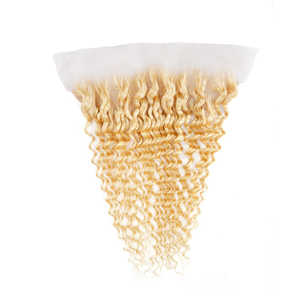Deep Wave 613 13*4 Transparent Frontal, 100% Human Hair