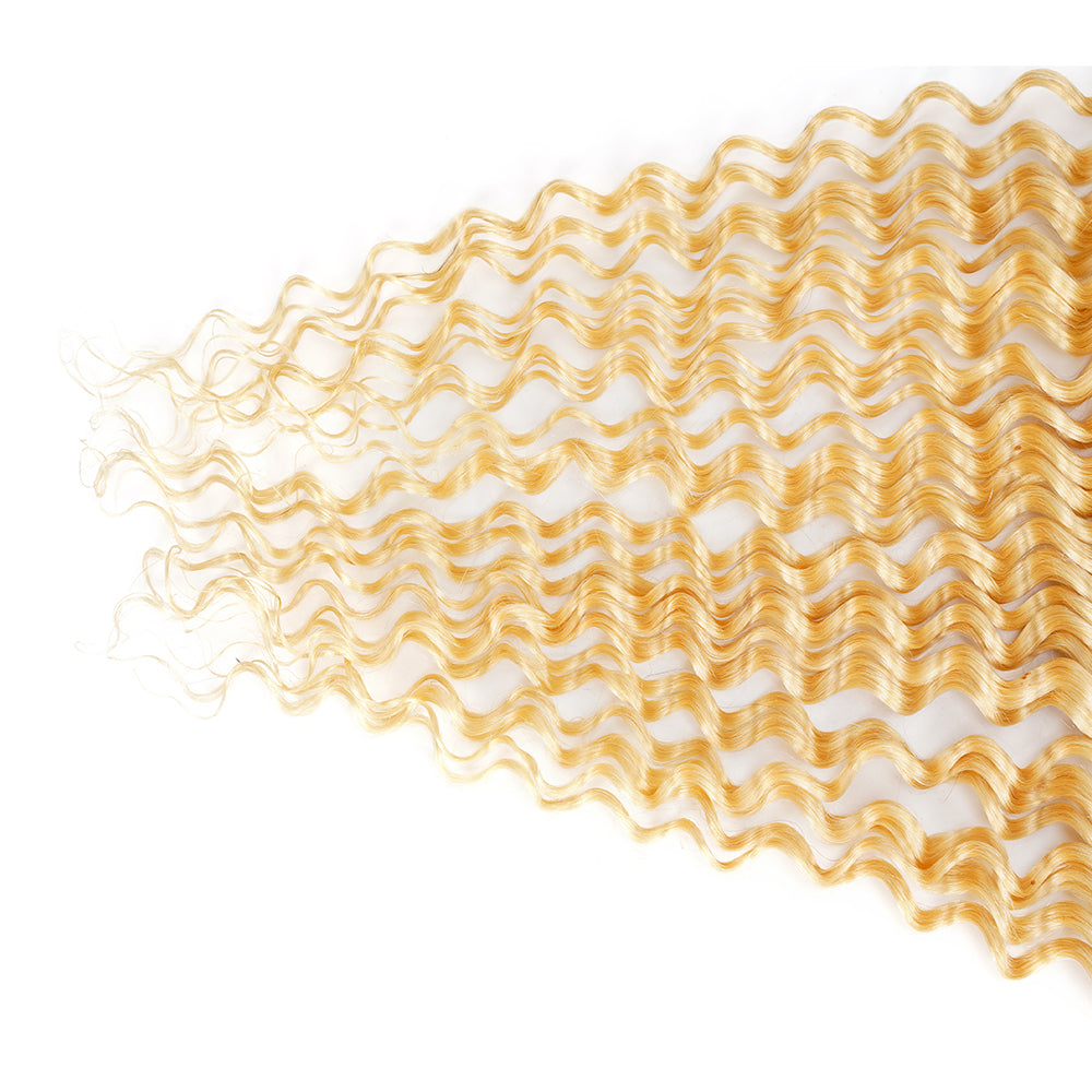 Deep Wave 613 13*4 Transparent Frontal, 100% Human Hair