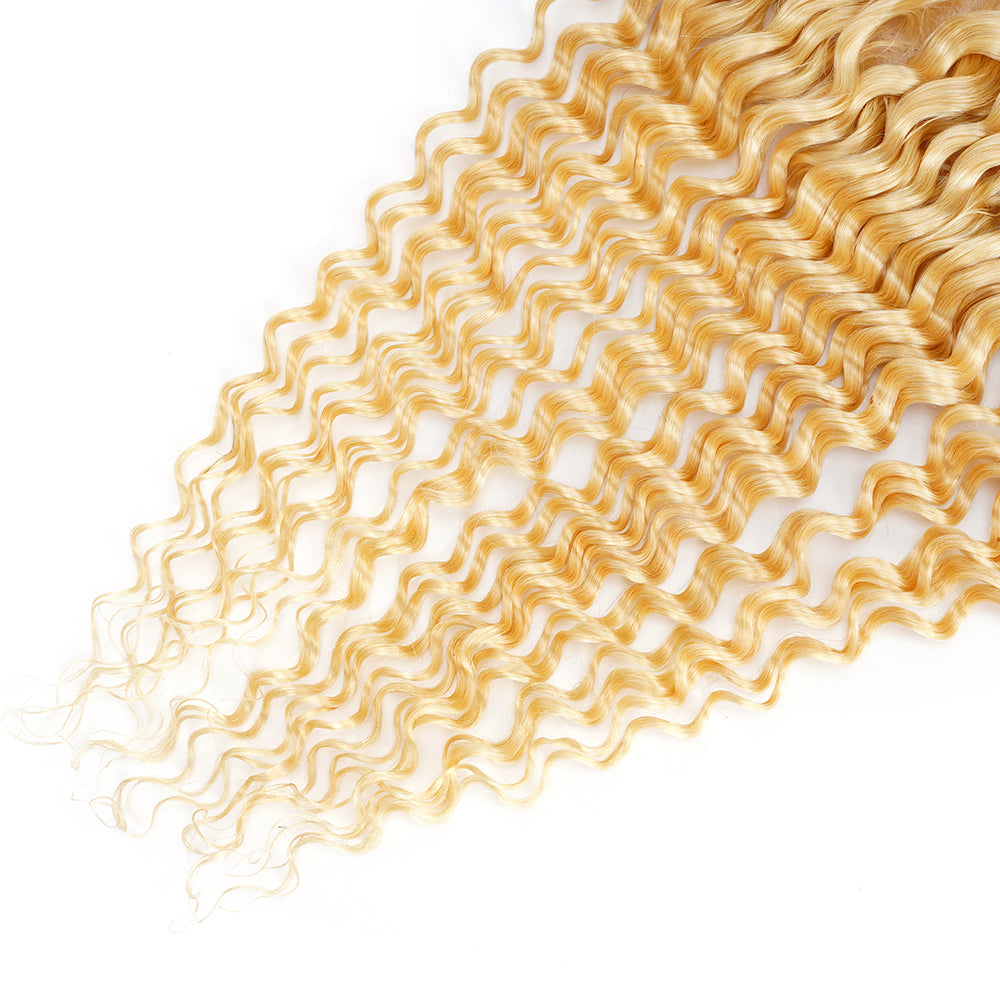 Deep Wave 613 13*4 Transparent Frontal, 100% Human Hair