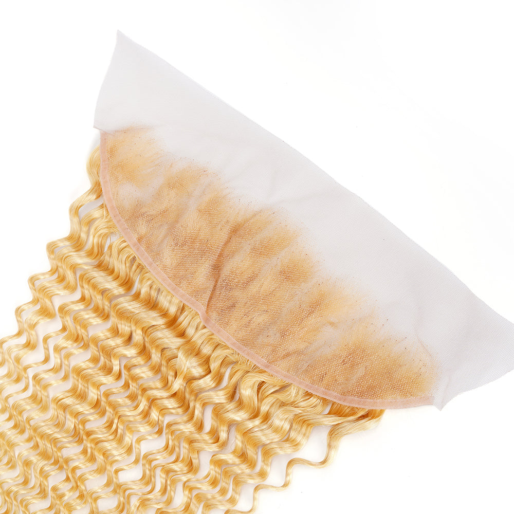 Deep Wave 613 13*4 Transparent Frontal, 100% Human Hair