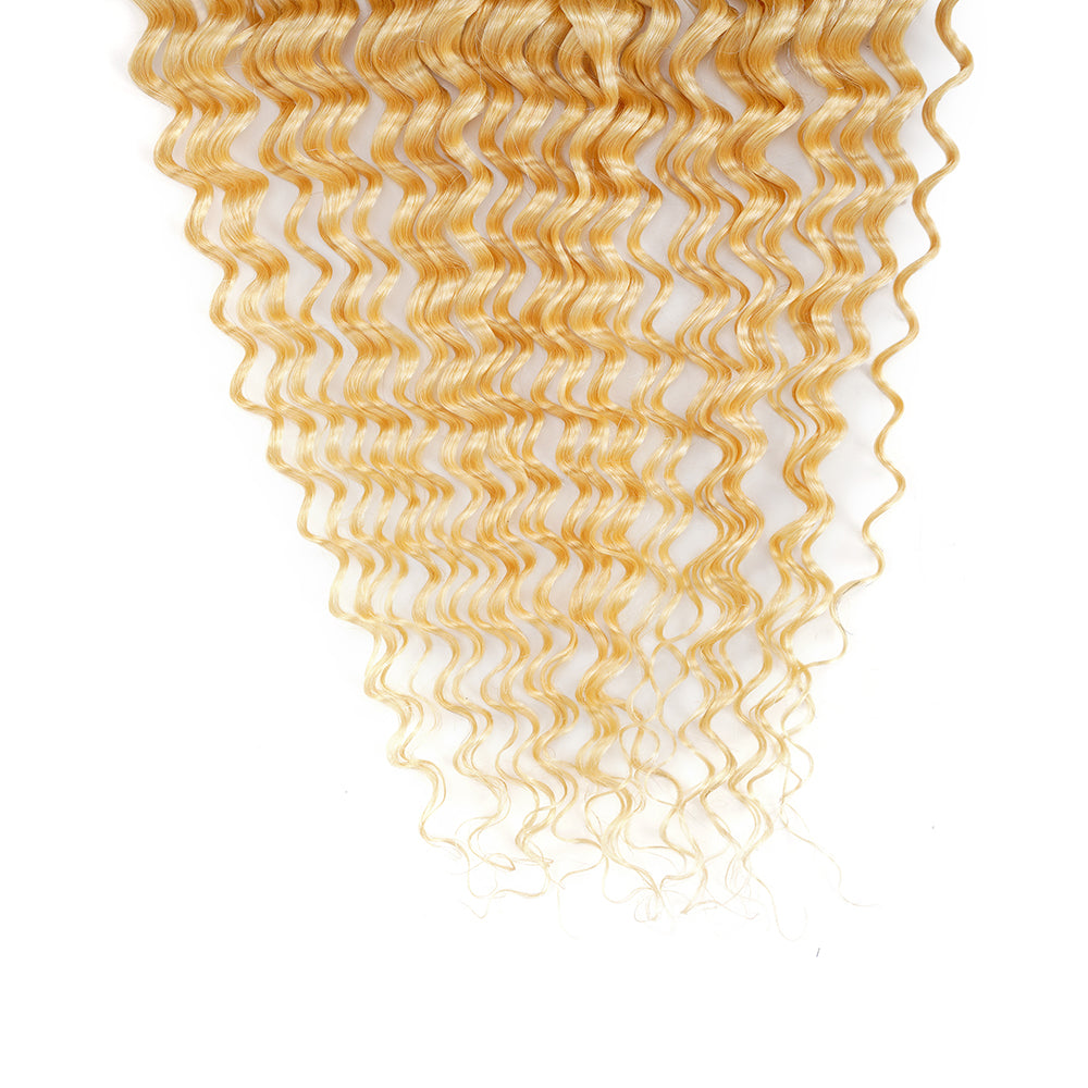 Deep Wave 613 13*4 Transparent Frontal, 100% Human Hair