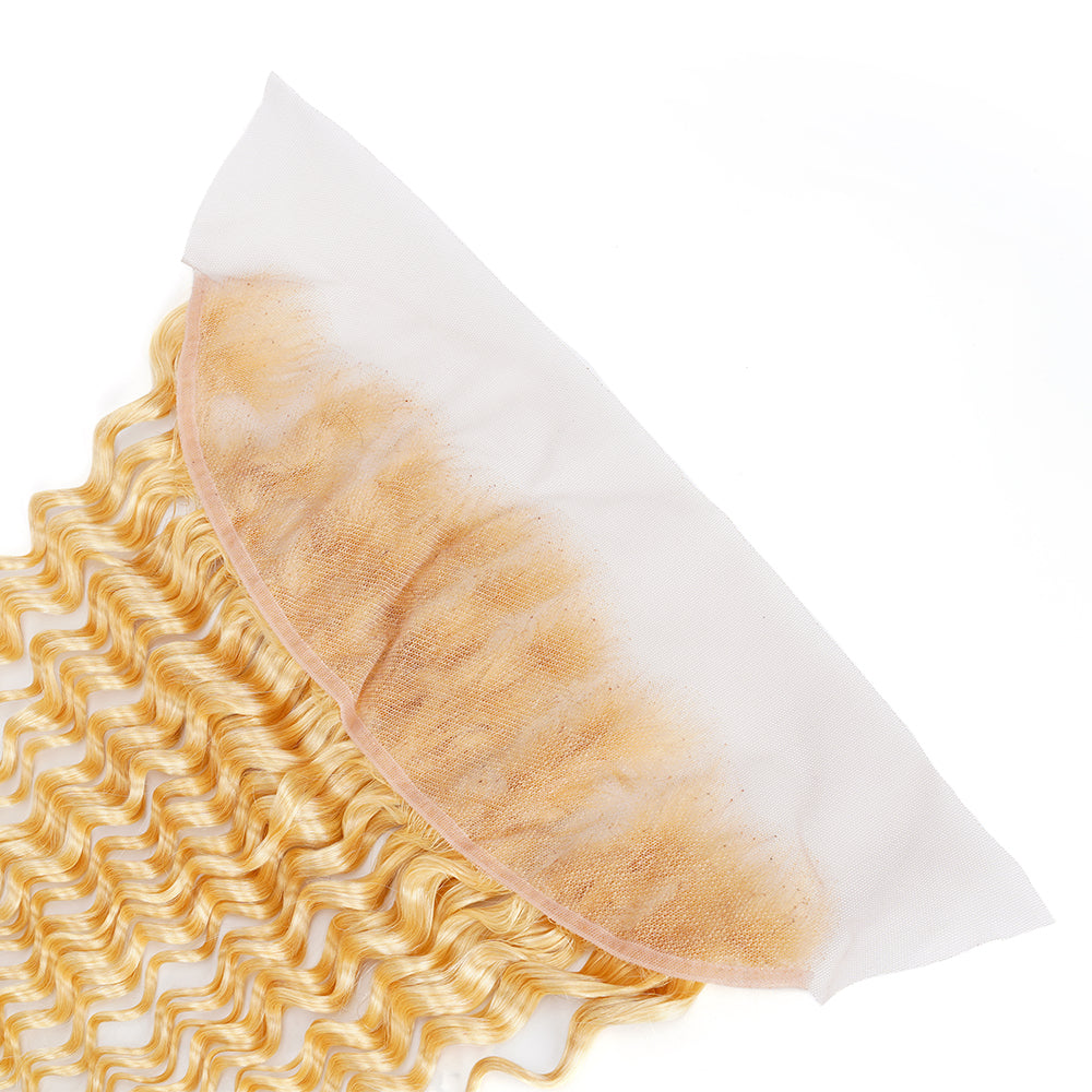 Deep Wave 613 13*4 Transparent Frontal, 100% Human Hair