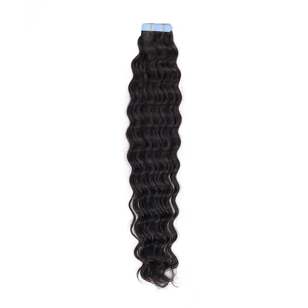 Premium Quality Deep Wave Tape In Virgin Hair