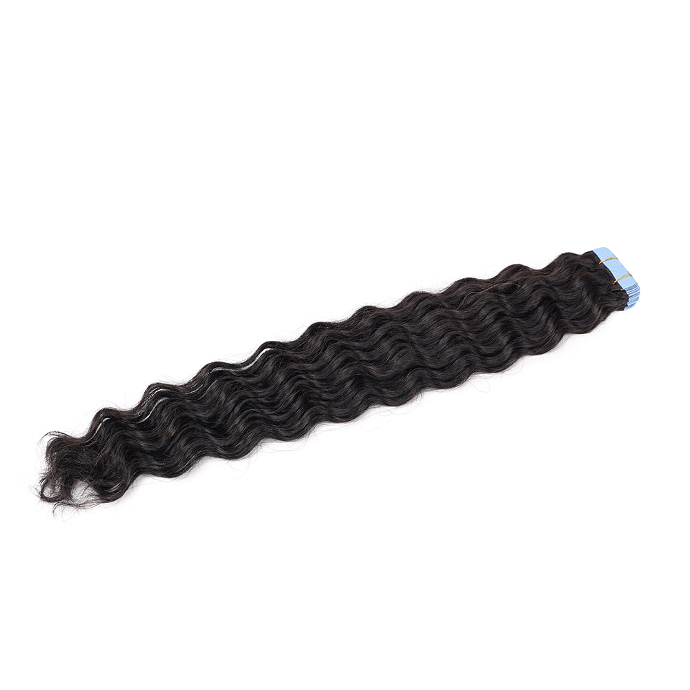 Premium Quality Deep Wave Tape In Virgin Hair