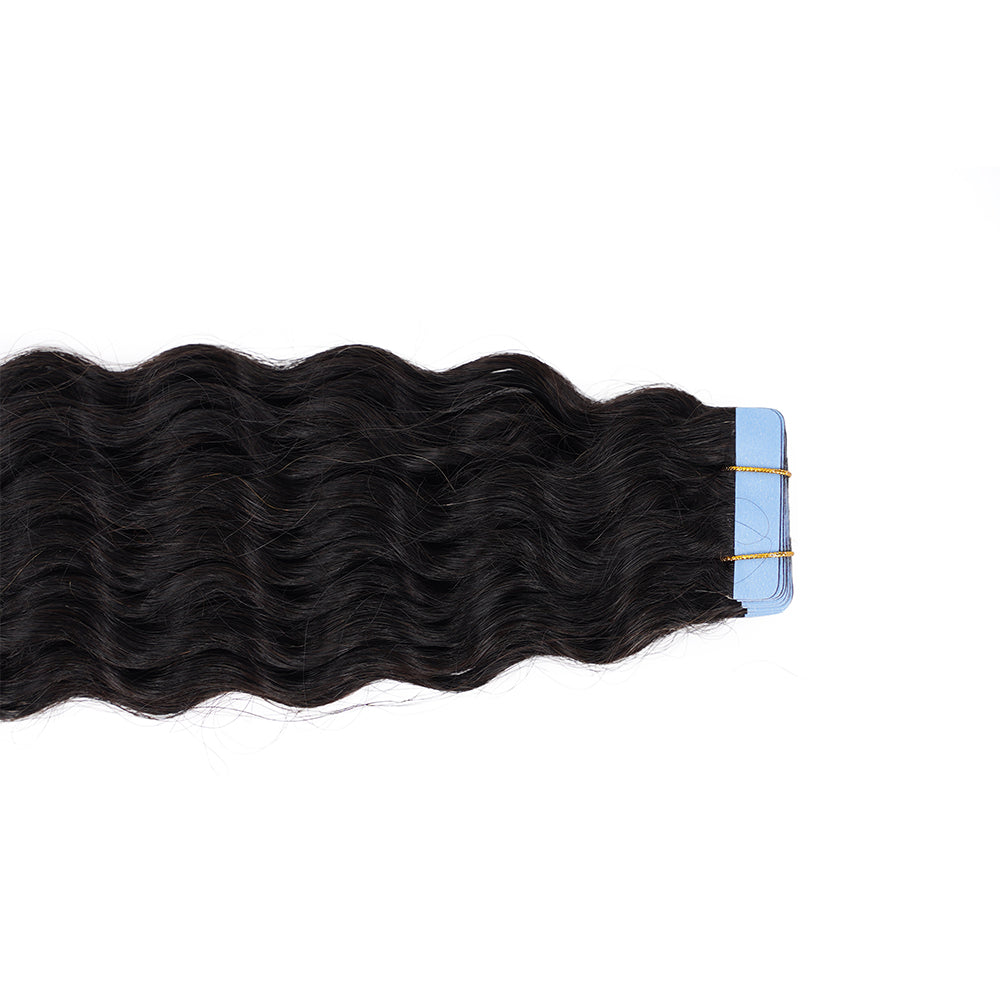 Premium Quality Deep Wave Tape In Virgin Hair