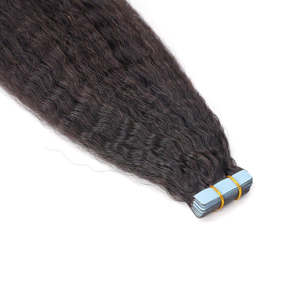 Premium Quality Yaki Straight Tape In Virgin Hair Bundle