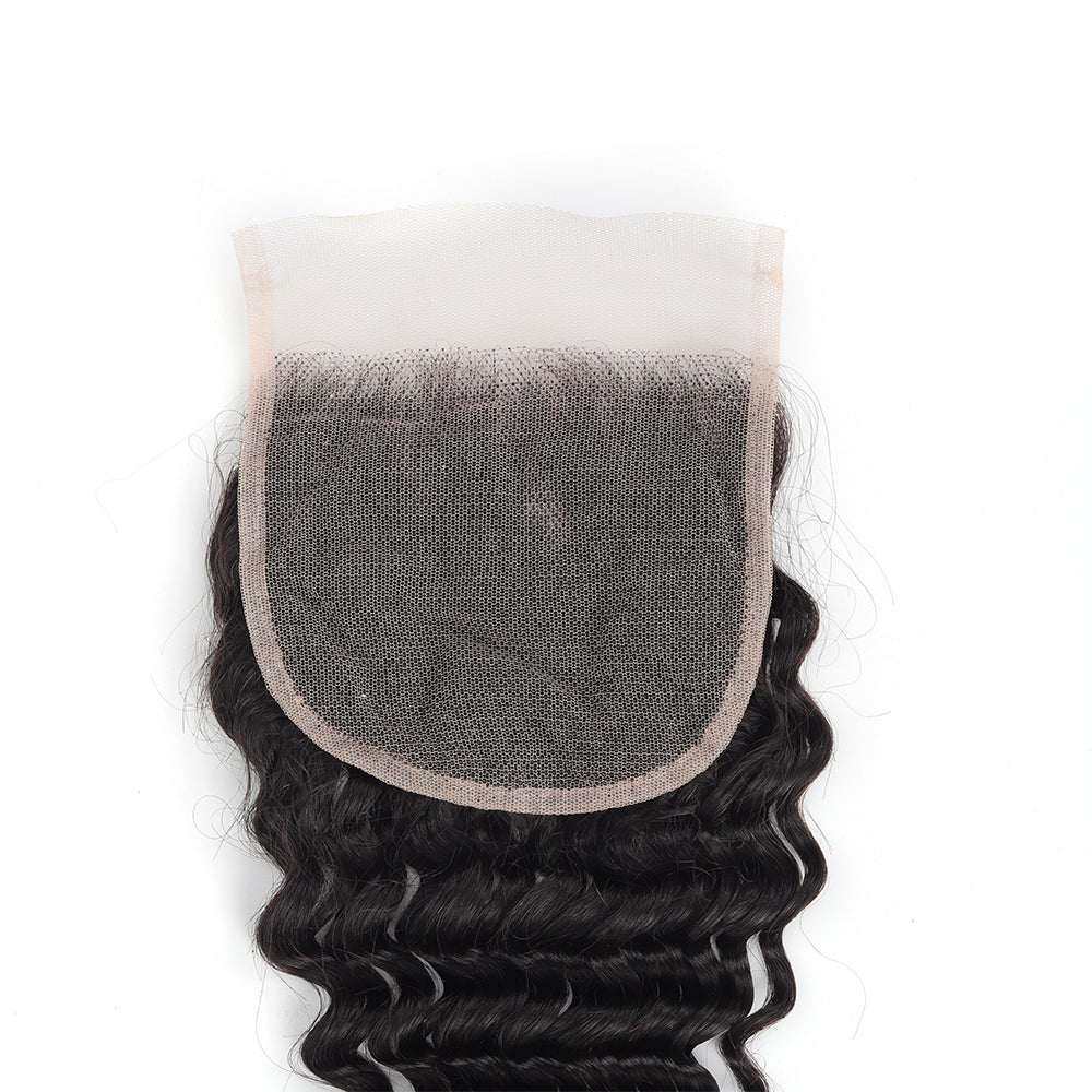 Deep Wave 5*5 Transparent Closure, 100% Human Hair