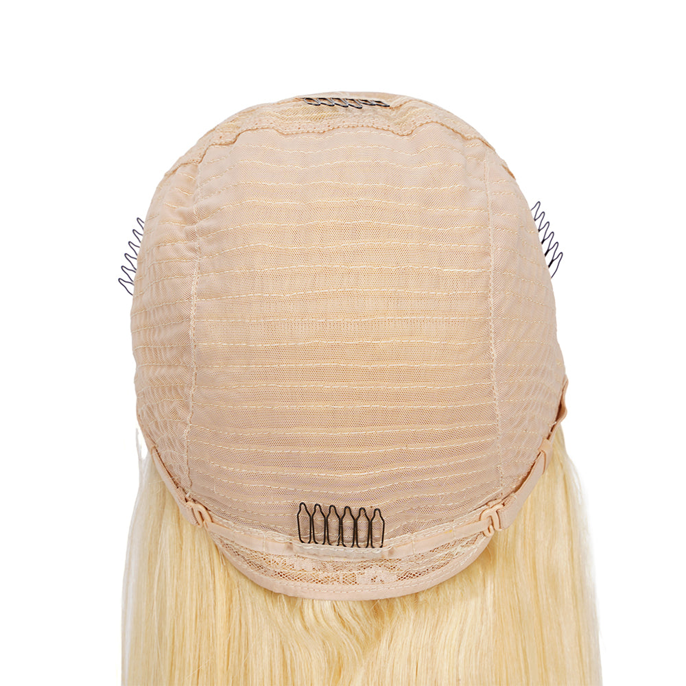 Straight 613 Bob Wig Transparent Lace Closure 4*4 100% Human Hair