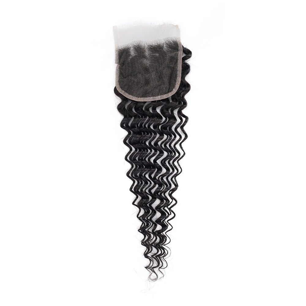 Deep Wave 4*4 HD Closure, 100% Human Hair