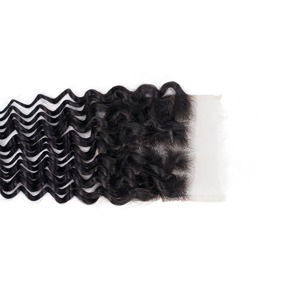 Deep Wave 4*4 HD Closure, 100% Human Hair
