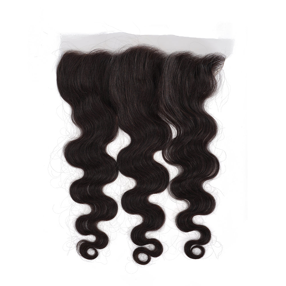 Body Wave Natural Black 13*4 HD Frontal, 100% Human Hair