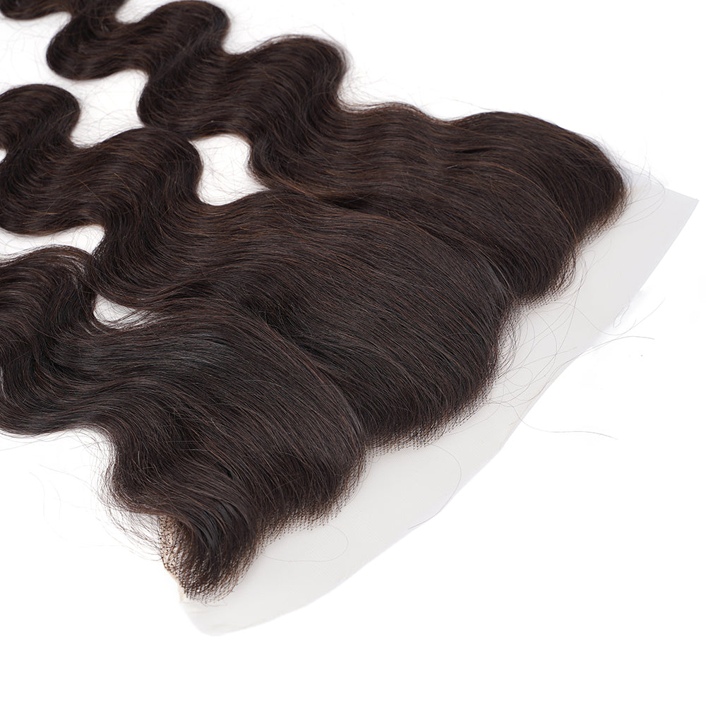 Body Wave Natural Black 13*4 HD Frontal, 100% Human Hair