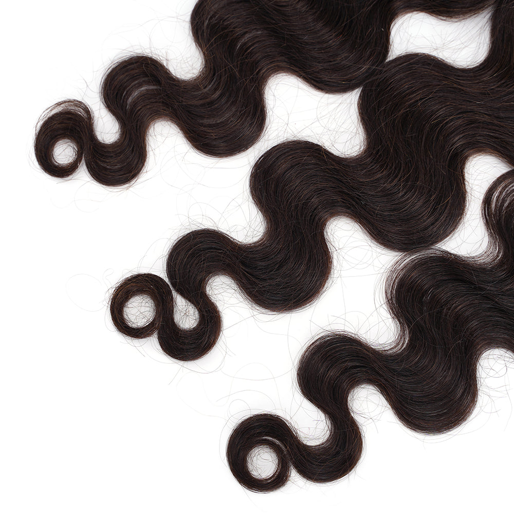 Body Wave Natural Black 13*4 HD Frontal, 100% Human Hair