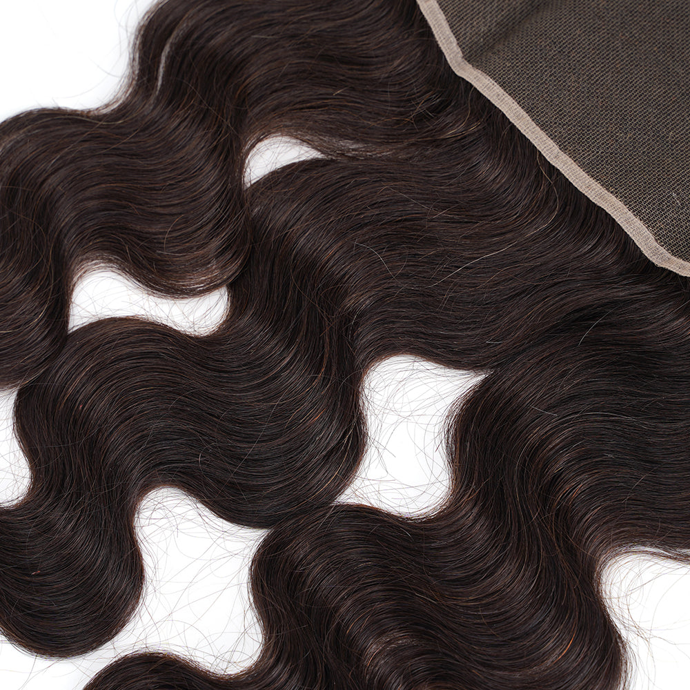 Body Wave Natural Black 13*4 HD Frontal, 100% Human Hair