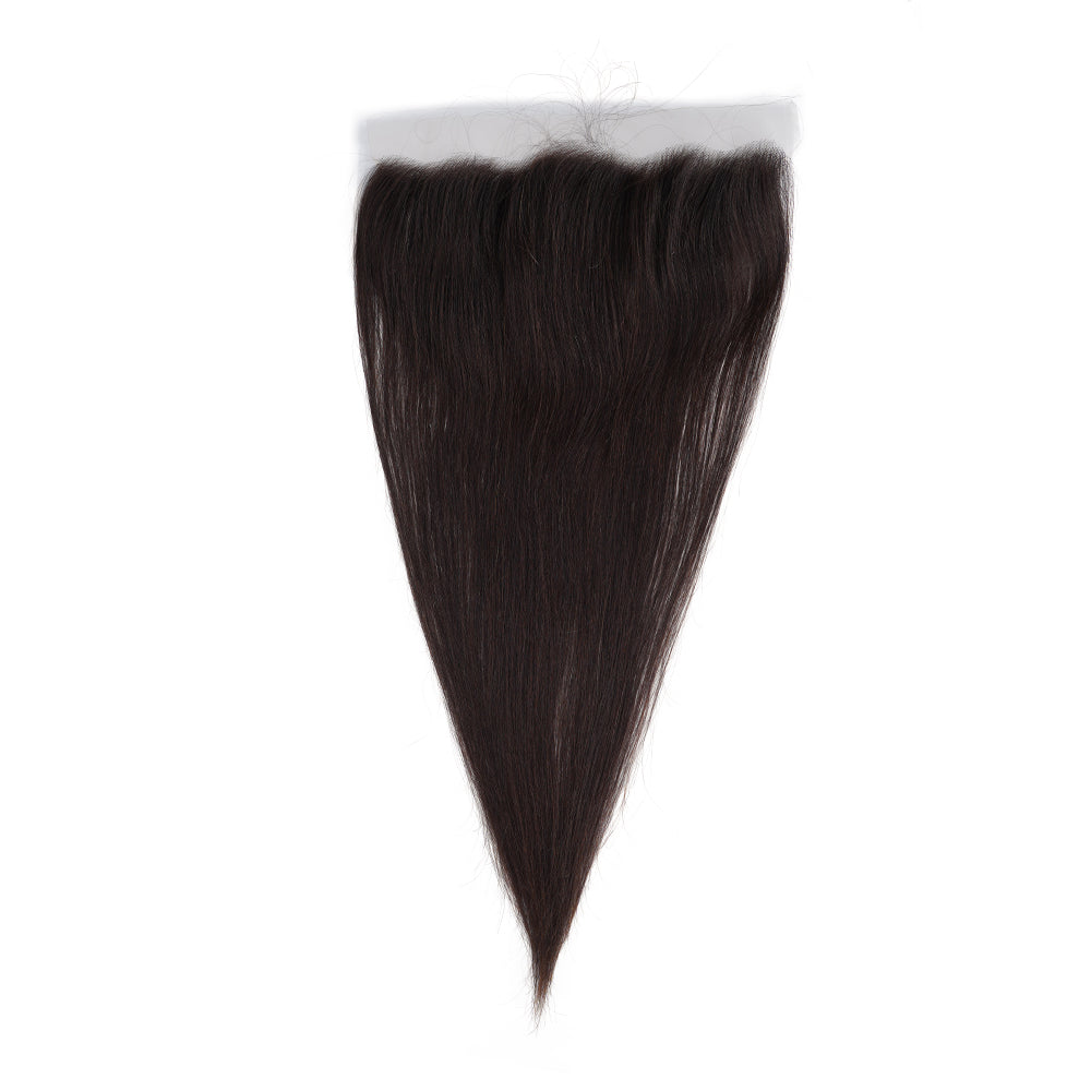 Straight Natural Black 13*4 HD Frontal, 100% Human Hair