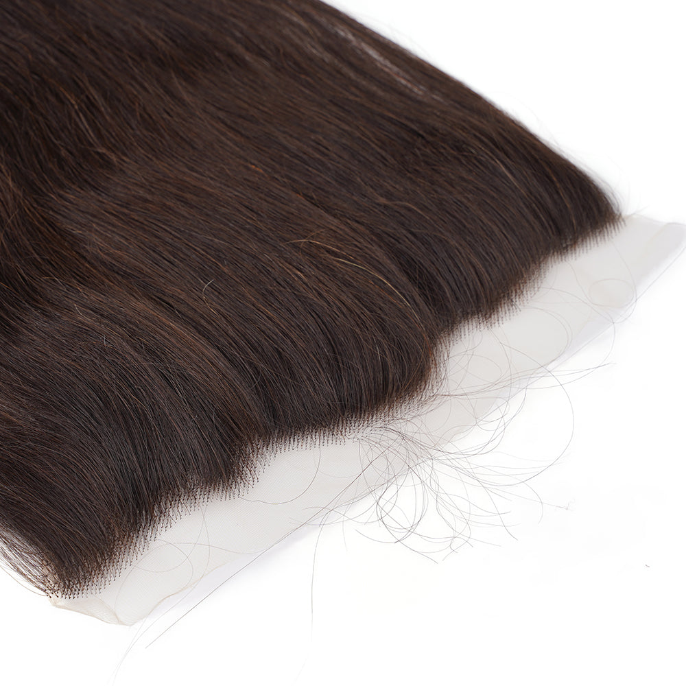 Straight Natural Black 13*4 HD Frontal, 100% Human Hair