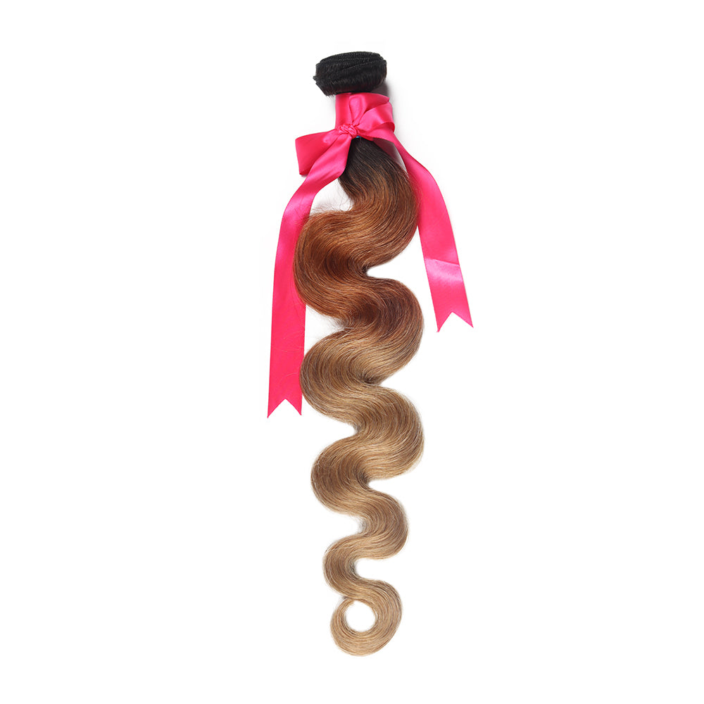 Everyday Grade Honey Blonde Ombre Indian Virgin Hair Bundles Body Wave