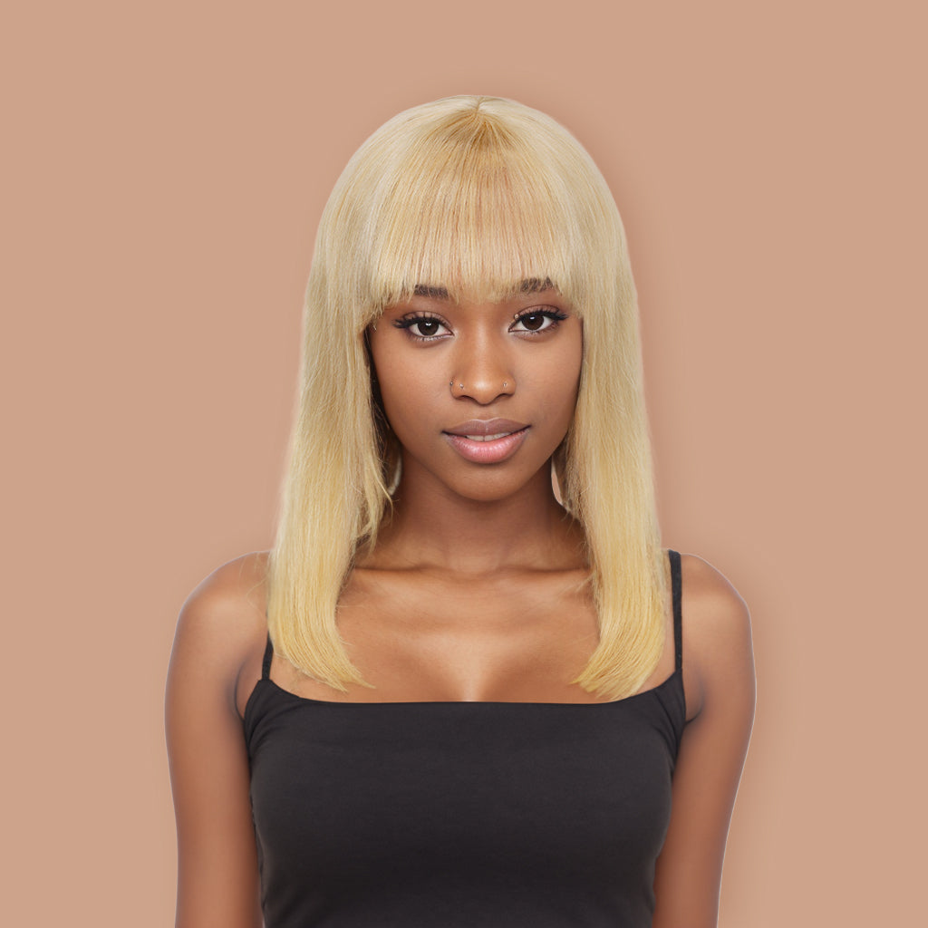 Straight 613 Bob Bang Wig 100% Human Hair