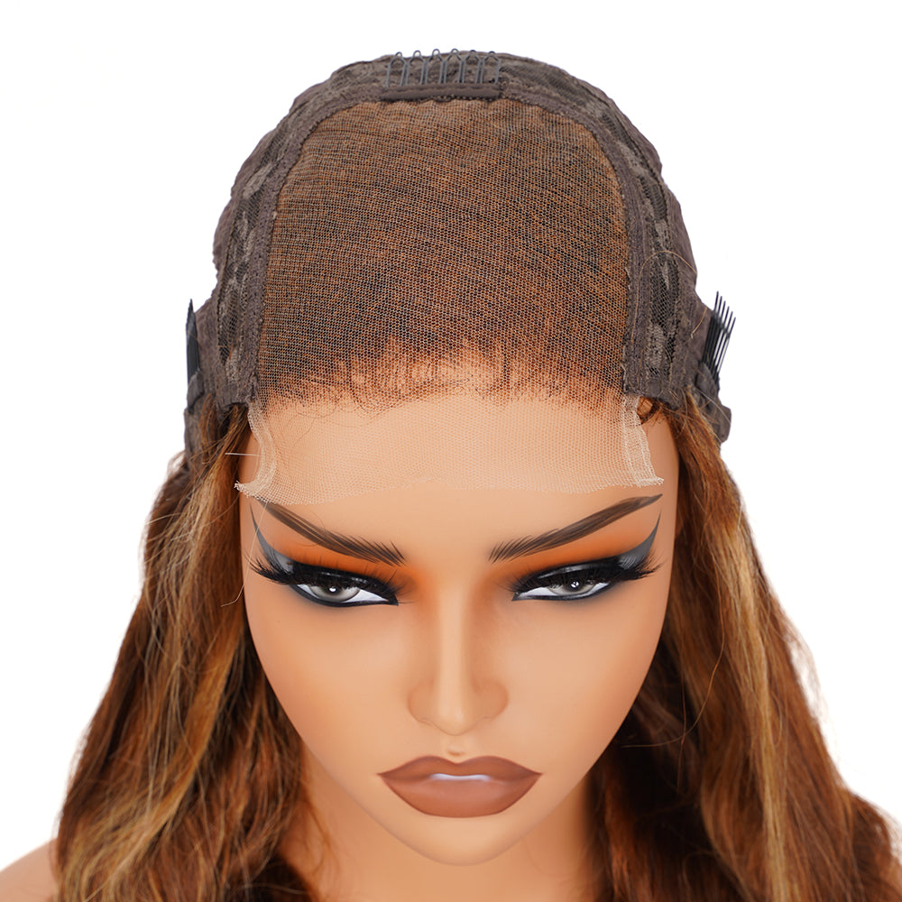 Body Wave Highlighted Piano Wig HD Lace Closure 4*4 100% Human Hair