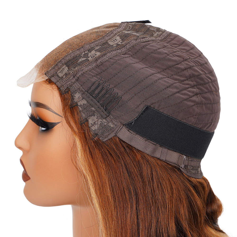 Body Wave Highlighted Piano Wig HD Lace Closure 4*4 100% Human Hair