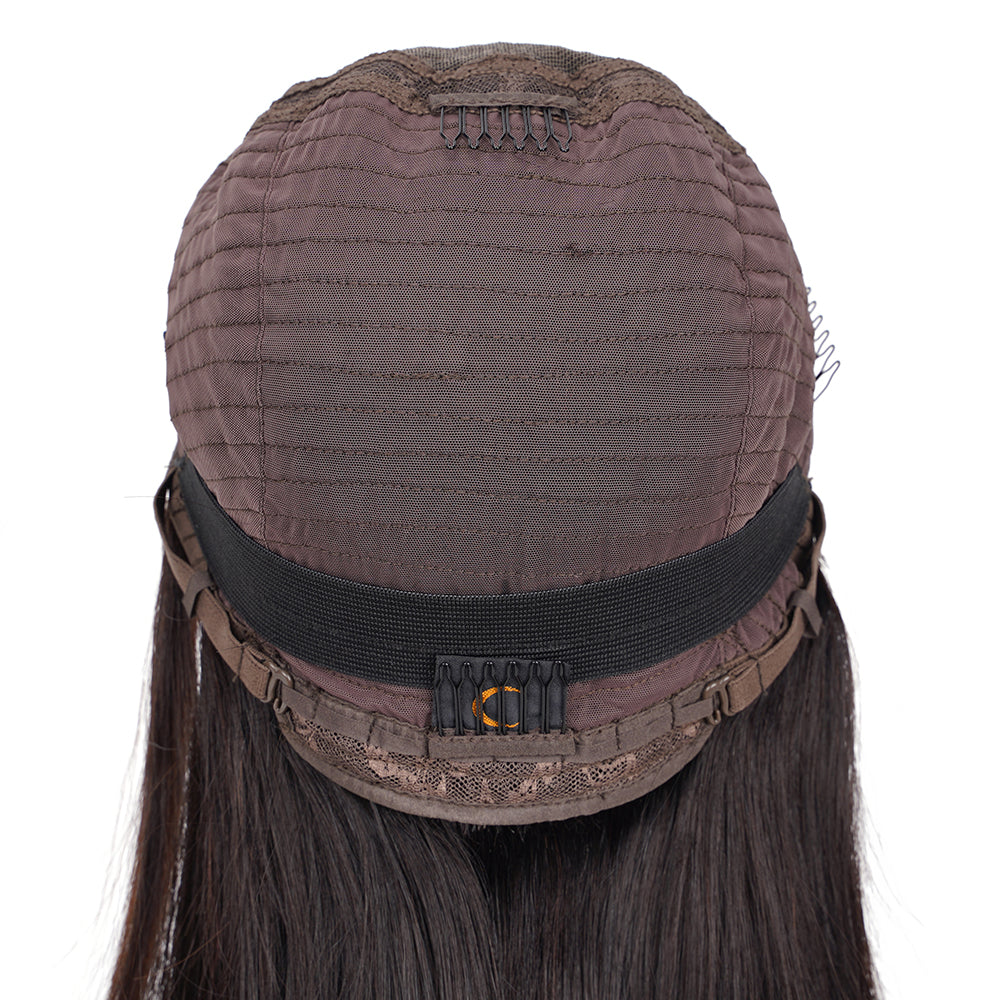 Straight Natural Black Bob Wig HD Lace Closure 4*4, 100% Human Hair