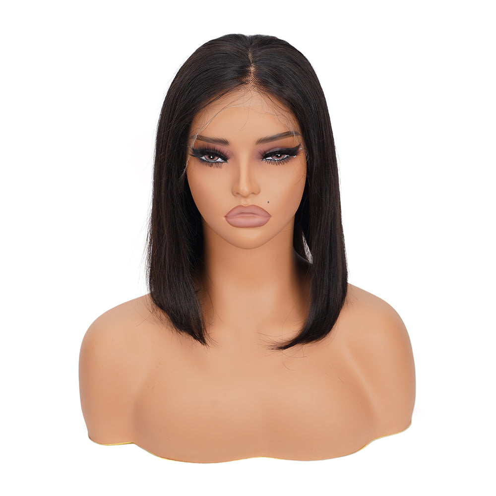 Straight HD Full Frontal Bob Wig 100% Human Hair